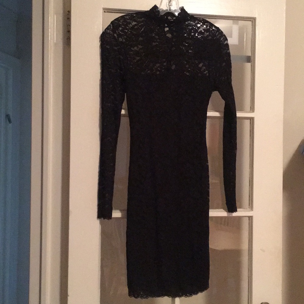 Moda Intl open back lace dress